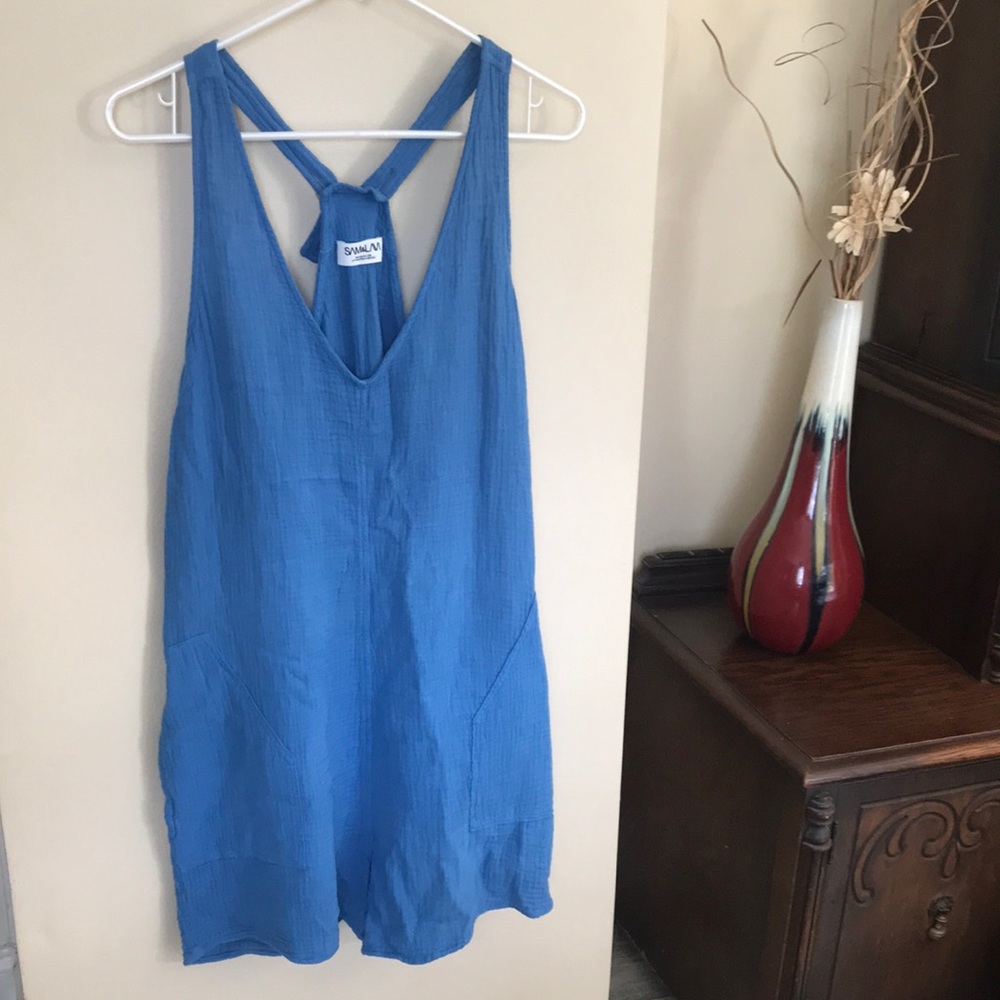 Sam & Lavi blue romper size Medium